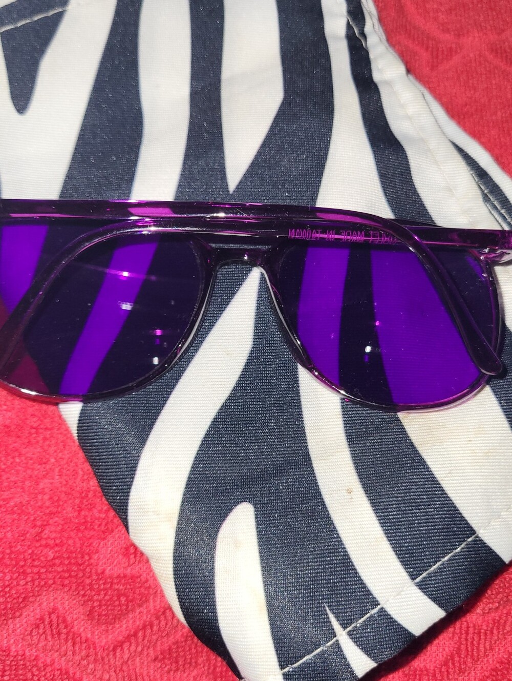 Women's Purple Sunglasses - Picture 2 of 6